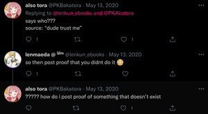 Tora denies accusations on Twitter